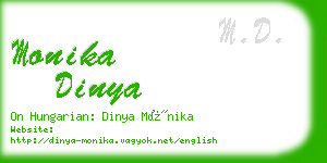 monika dinya business card